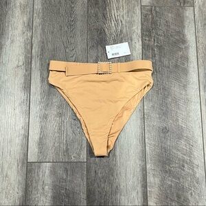 We‎ Wore What Emily Belted High Wasted Bikini Bottoms